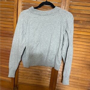 A New Day Light Gray Knit Top
